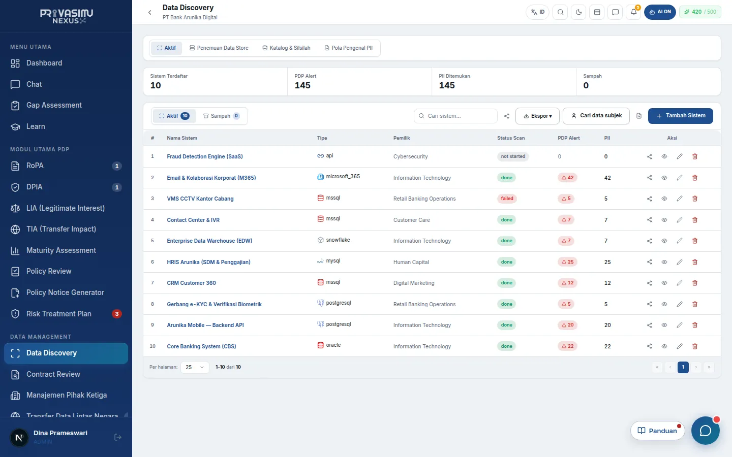 Data Discovery & Mapping